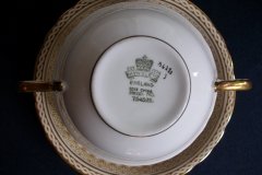 AYNSLEY WINCHESTER  #B4280- SOUP BOWL & SAUCER   .....   http://jaapiesfinechinastore.com