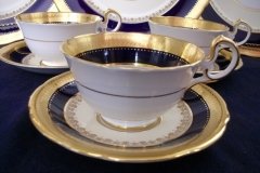 AYNSLEY CHINA WINDSOR COBALT-  CUP & SAUCER   .....   http://jaapiesfinechinastore.com