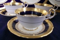 AYNSLEY CHINA WINDSOR COBALT-  CUP & SAUCER   .....   http://jaapiesfinechinastore.com