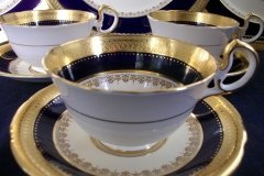 AYNSLEY CHINA WINDSOR COBALT-  CUP & SAUCER   .....   http://jaapiesfinechinastore.com