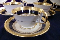 AYNSLEY CHINA WINDSOR COBALT-  CUP & SAUCER   .....   http://jaapiesfinechinastore.com