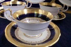 AYNSLEY CHINA WINDSOR COBALT-  CUP & SAUCER   .....   http://jaapiesfinechinastore.com