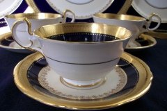 AYNSLEY CHINA WINDSOR COBALT-  CUP & SAUCER   .....   http://jaapiesfinechinastore.com