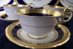 AYNSLEY CHINA WINDSOR COBALT-  CUP & SAUCER   .....   http://jaapiesfinechinastore.com
