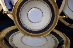AYNSLEY CHINA WINDSOR COBALT- SOUP BOWL & SAUCER ..... http://jaapiesfinechinastore.com