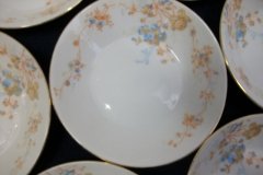 BAWO & DOTTER  AUTUMN VINE, BLUE FLORAL-  BERRY BOWL   .....   http://jaapiesfinechinastore.com
