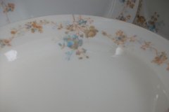 BAWO & DOTTER AUTUMN VINE, BLUE FLORAL- RIM  SOUP BOWL  9" ..... http://jaapiesfinechinastore.com