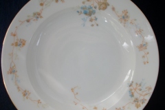 BAWO & DOTTER AUTUMN VINE, BLUE FLORAL- RIM  SOUP BOWL  9" ..... https://www.jaapiesfinechinastore.com