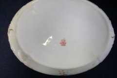 BAWO & DOTTER  AUTUMN VINE, BLUE FLORAL-   COVERED SERVING BOWL #1      .....   http://jaapiesfinechinastore.com