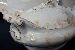 BAWO & DOTTER  AUTUMN VINE, BLUE FLORAL-   COVERED SERVING BOWL #2      .....   http://jaapiesfinechinastore.com