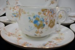 BAWO & DOTTER  AUTUMN VINE, BLUE FLORAL- CUP & SAUCER   .....   http://jaapiesfinechinastore.com