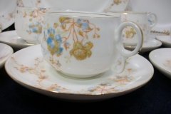 BAWO & DOTTER  AUTUMN VINE, BLUE FLORAL- CUP & SAUCER   .....   http://jaapiesfinechinastore.com