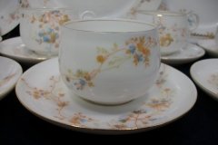 BAWO & DOTTER  AUTUMN VINE, BLUE FLORAL- CUP & SAUCER   .....   http://jaapiesfinechinastore.com
