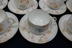 BAWO & DOTTER  AUTUMN VINE, BLUE FLORAL- CUP & SAUCER   .....   http://jaapiesfinechinastore.com