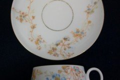 BAWO & DOTTER  AUTUMN VINE, BLUE FLORAL- CUP & SAUCER   .....   http://jaapiesfinechinastore.com