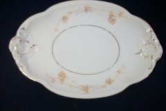 BAWO & DOTTER  AUTUMN VINE, BLUE FLORAL-   GRAVY BOAT & UNDERPLATE  #1     .....   http://jaapiesfinechinastore.com