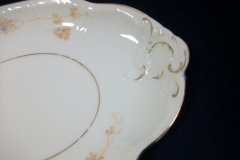 BAWO & DOTTER  AUTUMN VINE, BLUE FLORAL-   GRAVY BOAT & UNDERPLATE  #1     .....   http://jaapiesfinechinastore.com