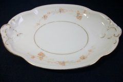 BAWO & DOTTER  AUTUMN VINE, BLUE FLORAL-   GRAVY BOAT & UNDERPLATE  #1     .....   http://jaapiesfinechinastore.com