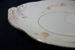 BAWO & DOTTER  AUTUMN VINE, BLUE FLORAL-   GRAVY BOAT & UNDERPLATE  #1     .....   http://jaapiesfinechinastore.com