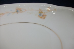 BAWO & DOTTER  AUTUMN VINE, BLUE FLORAL-   GRAVY BOAT & UNDERPLATE  #1     .....   https://www.jaapiesfinechinastore.com