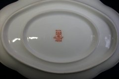 BAWO & DOTTER  AUTUMN VINE, BLUE FLORAL-   GRAVY BOAT & UNDERPLATE  #1     .....   http://jaapiesfinechinastore.com