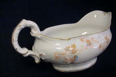 BAWO & DOTTER  AUTUMN VINE, BLUE FLORAL-   GRAVY BOAT & UNDERPLATE  #2     .....   https://www.jaapiesfinechinastore.com