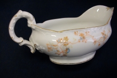 BAWO & DOTTER  AUTUMN VINE, BLUE FLORAL-   GRAVY BOAT & UNDERPLATE  #2     .....   https://www.jaapiesfinechinastore.com