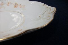 BAWO & DOTTER  AUTUMN VINE, BLUE FLORAL-   GRAVY BOAT & UNDERPLATE  #2     .....   http://jaapiesfinechinastore.com