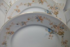 BAWO & DOTTER  AUTUMN VINE, BLUE FLORAL-   LUNCHEON PLATE  8 1/2"     .....   http://jaapiesfinechinastore.com