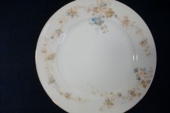 BAWO & DOTTER  AUTUMN VINE, BLUE FLORAL-   LUNCHEON PLATE  8 1/2"     .....   http://jaapiesfinechinastore.com