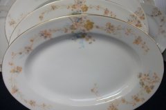 BAWO & DOTTER  AUTUMN VINE, BLUE FLORAL-     SERVING PLATTER 11 1/8"       .....   http://jaapiesfinechinastore.com