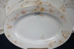 BAWO & DOTTER  AUTUMN VINE, BLUE FLORAL-     SERVING PLATTER 11 1/8"       .....   http://jaapiesfinechinastore.com
