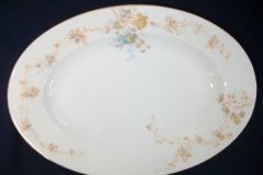BAWO & DOTTER  AUTUMN VINE, BLUE FLORAL-     SERVING PLATTER 11 1/8"       .....   http://jaapiesfinechinastore.com