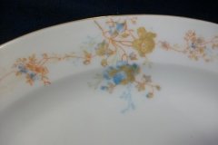 BAWO & DOTTER  AUTUMN VINE, BLUE FLORAL-     SERVING PLATTER 11 1/8"       .....   http://jaapiesfinechinastore.com
