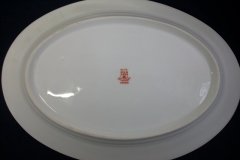 BAWO & DOTTER  AUTUMN VINE, BLUE FLORAL-     SERVING PLATTER 11 1/8"       .....   http://jaapiesfinechinastore.com
