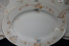 BAWO & DOTTER  AUTUMN VINE, BLUE FLORAL-     SERVING PLATTER  13  1/4"       .....   http://jaapiesfinechinastore.com