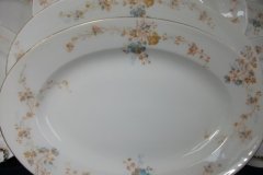 BAWO & DOTTER  AUTUMN VINE, BLUE FLORAL-     SERVING PLATTER  13  1/4"       .....   http://jaapiesfinechinastore.com