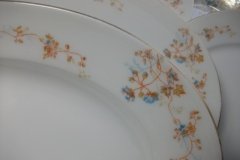 BAWO & DOTTER  AUTUMN VINE, BLUE FLORAL-     SERVING PLATTER  13  1/4"       .....   http://jaapiesfinechinastore.com