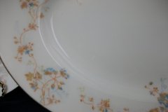 BAWO & DOTTER  AUTUMN VINE, BLUE FLORAL-     SERVING PLATTER  13  1/4"       .....   http://jaapiesfinechinastore.com