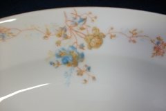 BAWO & DOTTER  AUTUMN VINE, BLUE FLORAL-     SERVING PLATTER  13  1/4"       .....   http://jaapiesfinechinastore.com