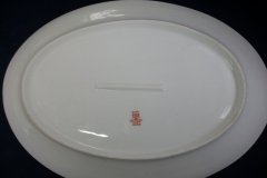 BAWO & DOTTER  AUTUMN VINE, BLUE FLORAL-     SERVING PLATTER  13  1/4"       .....   http://jaapiesfinechinastore.com