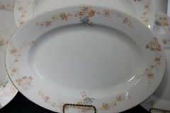 BAWO & DOTTER  AUTUMN VINE, BLUE FLORAL-     SERVING PLATTER  15  7/8"       .....   http://jaapiesfinechinastore.com