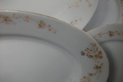 BAWO & DOTTER  AUTUMN VINE, BLUE FLORAL-     SERVING PLATTER  15  7/8"       .....   http://jaapiesfinechinastore.com