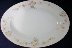 BAWO & DOTTER  AUTUMN VINE, BLUE FLORAL-     SERVING PLATTER  15  7/8"       .....   http://jaapiesfinechinastore.com