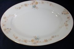 BAWO & DOTTER  AUTUMN VINE, BLUE FLORAL-     SERVING PLATTER  15  7/8"       .....   http://jaapiesfinechinastore.com