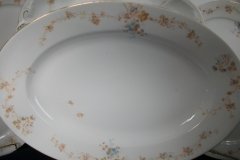 BAWO & DOTTER  AUTUMN VINE, BLUE FLORAL-     SERVING PLATTER  17  7/8"       .....   http://jaapiesfinechinastore.com