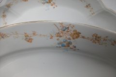 BAWO & DOTTER  AUTUMN VINE, BLUE FLORAL-     SERVING PLATTER  17  7/8"       .....   http://jaapiesfinechinastore.com