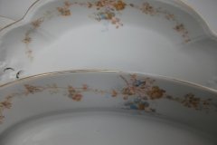 BAWO & DOTTER  AUTUMN VINE, BLUE FLORAL-     SERVING PLATTER  17  7/8"       .....   http://jaapiesfinechinastore.com