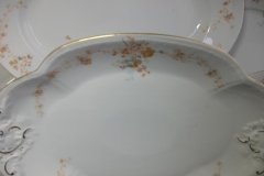 BAWO & DOTTER  AUTUMN VINE, BLUE FLORAL-    UNDERPLATE FOR SOUP TUREEN       .....   http://jaapiesfinechinastore.com
