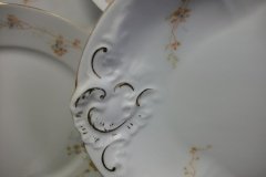 BAWO & DOTTER  AUTUMN VINE, BLUE FLORAL-    UNDERPLATE FOR SOUP TUREEN       .....   http://jaapiesfinechinastore.com